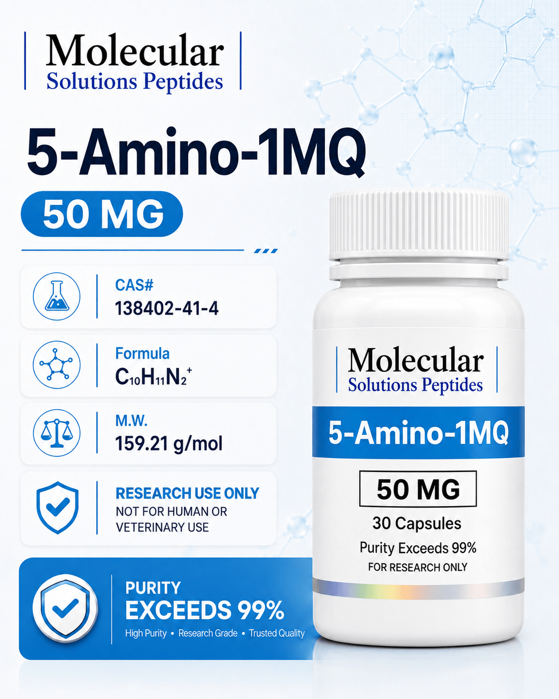 5-Amino-1MQ - 50mg x (30 Capsules)