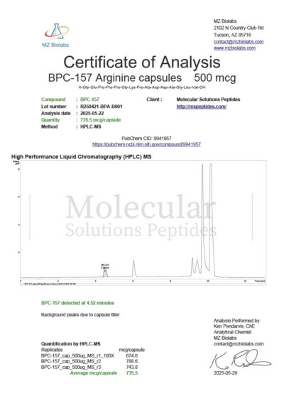 BPC-157_capsules_500mcg_R250421-BPA-B001_COA
