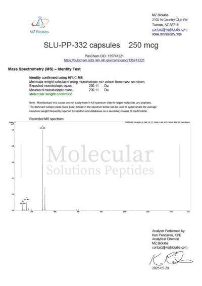 Slu-PP-332_capsules_250mcg_R250421-SLU-B001_Ident