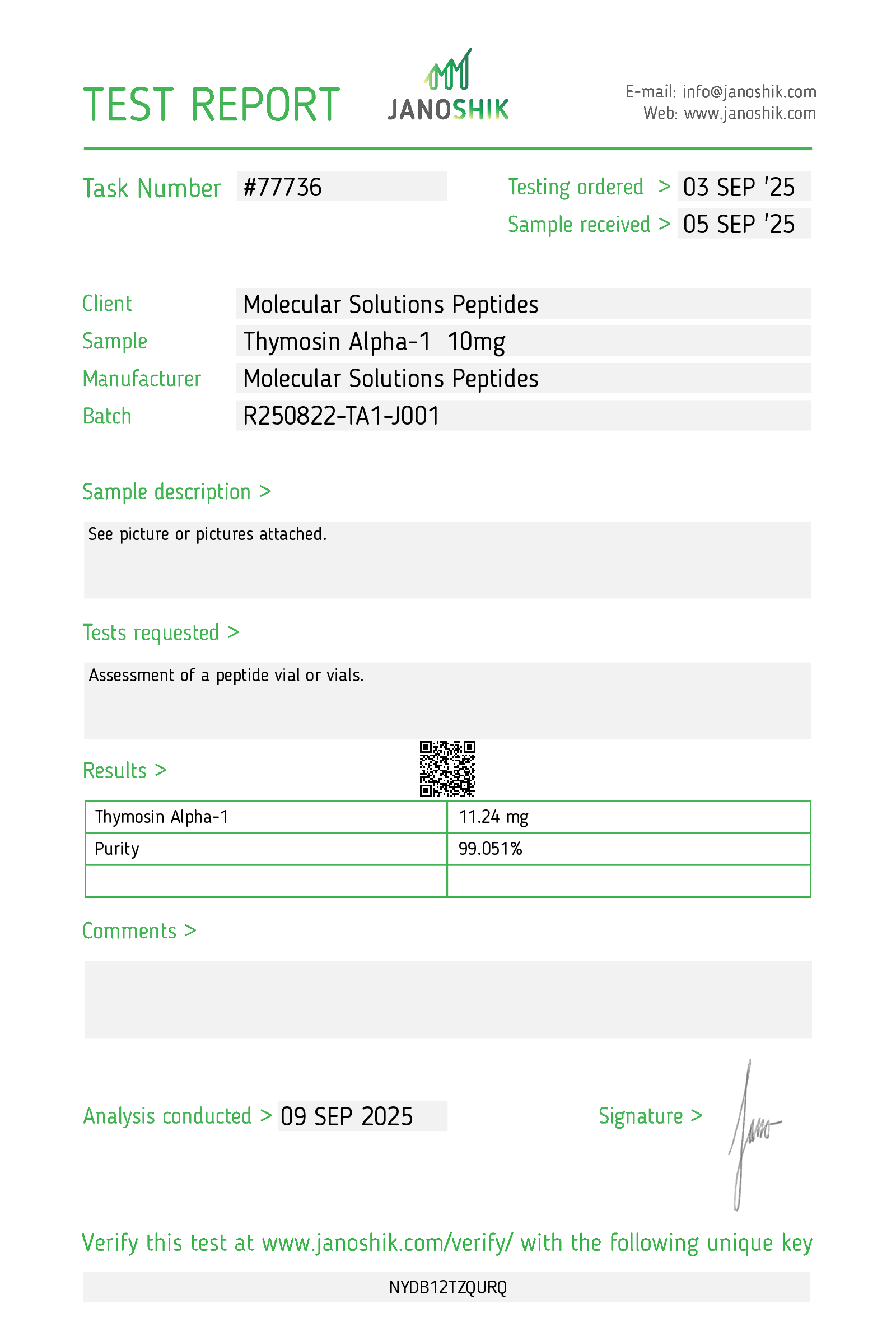 Thymosin Alpha-1 (10mg) 5-Pack - Image 3