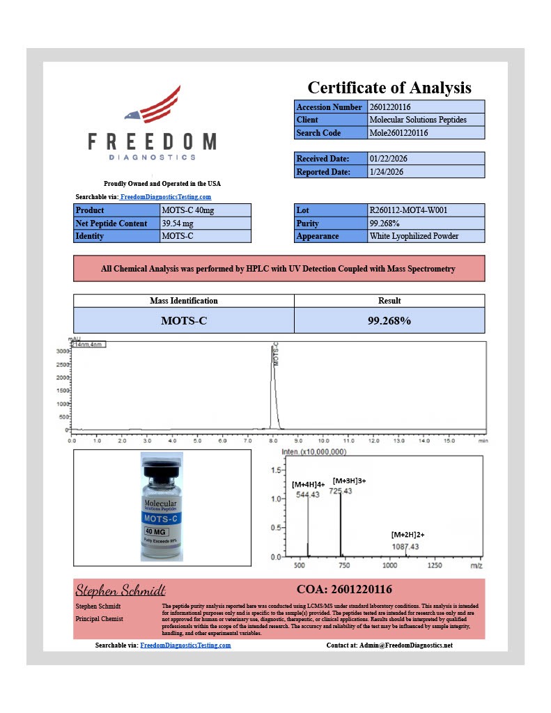 MOTS-C (40mg) 5-Pack - Image 3